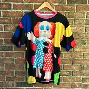 Colorful Creepy Clown Graphic T-Shirt